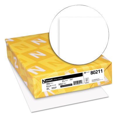 Image showing  Exact Vellum Bristol Cover Stock, 94 Brightness, 67 lb., 8.5 in. x 11 in., White
