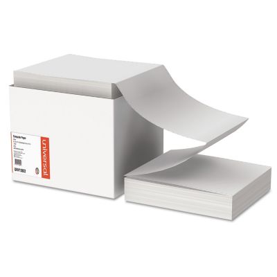 Universal Printout Paper, 1-Part, 20 lb., 9.5 in. x 11 in., White, 2,400 pk.