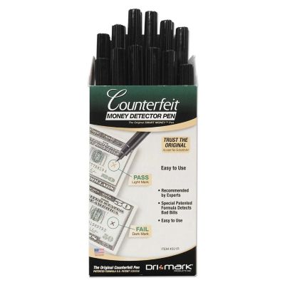 Dri-Mark Smart Money Counterfeit Bill Detector Pens for Use with US Currency, 12-Pack
