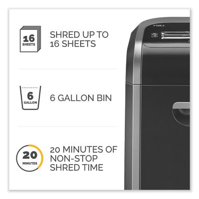 Image showing  Powershred 79Ci 100% Jam-Proof Cross-Cut Shredder, 16 Manual Sheet Capacity