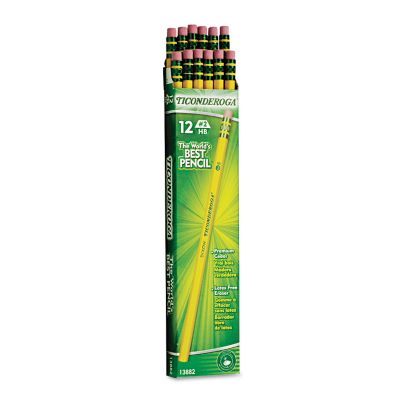 Image showing  Graphite Core Pencils, Black Lead, Yellow Barrel, 12-Pack