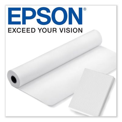Image showing 1 th Epson Premium Semigloss Photo Paper Roll, 24 in. x 100 ft., Semi-Gloss White