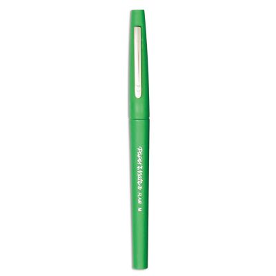 Image showing  Point Guard Flair Stick Porous Point Pens, Green, Medium 0.7 mm Tip, 12-Pack