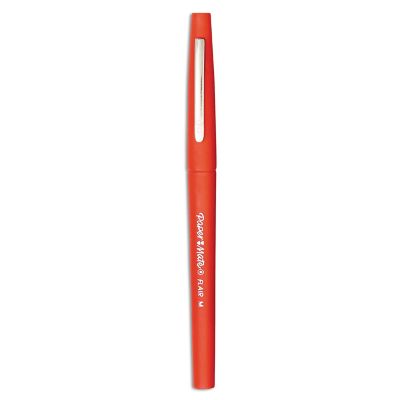 Image showing  Point Guard Flair Stick Porous Point Pens, Red, Medium 0.7 mm Tip, 12-Pack