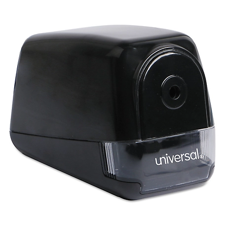 Universal Electric Pencil Sharpener, AC-Powered, 3.13 in. x 5.75 in. x 4 in., Black