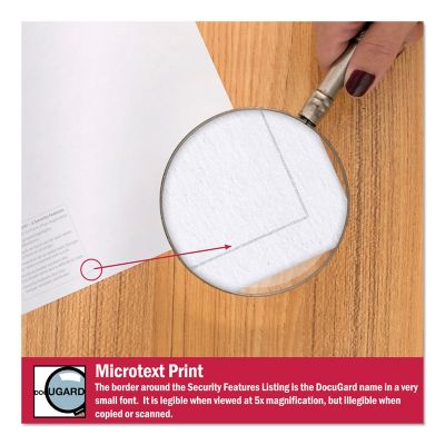 Image showing 5 th DocuGard Standard Medical Security Papers, 24 lb., 8.5 in. x 11 in., Blue