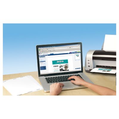 Image showing  Postcards for 4-1/4 in. x 5-1/2 in., White, 200-Pack