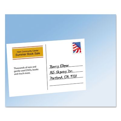 Image showing  Cardstock Postcards, White, 4 in. x 6 in., 100-Pack