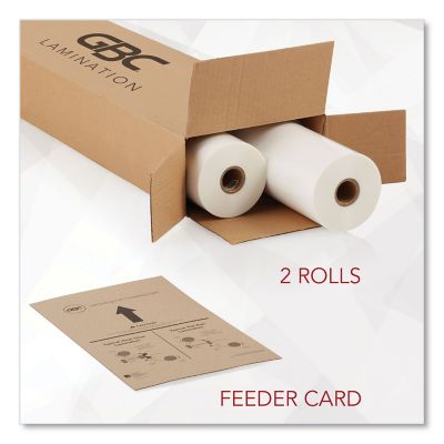 Image showing  Nap-Lam I Laminating Roll Film, 25 in. x 250 ft., Gloss Clear, 2-Pack