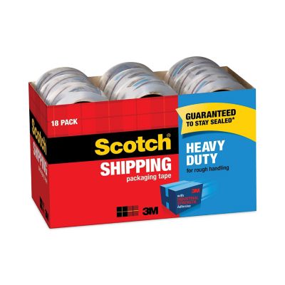 Image showing  3850 Heavy-Duty Packaging Tape Cabinet Pack, 3 in. Core, 1.88 in. x 54.6 yd., Clear, 18-Pack