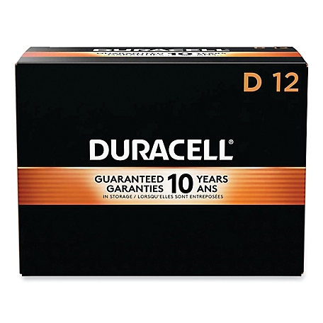 Duracell D Coppertop Alkaline Batteries, 12-Pack