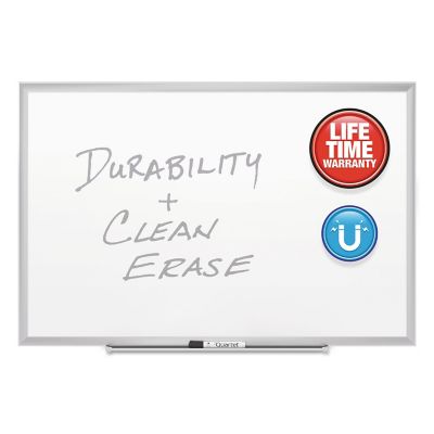 Quartet Classic Series Porcelain Magnetic Board, 96 in. x 48 in., White, Silver Aluminum Frame