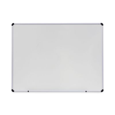 Universal Dry Erase Board, Melamine, 36 x 48, White, Black/Gray Aluminum Per Plastic Frame