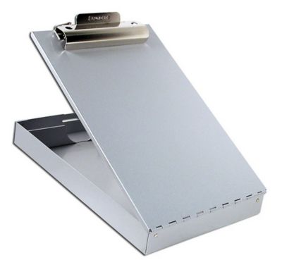 Image showing  Redi-Rite Aluminum Storage Clipboard, 1 in. Clip Cap, 8.5 in. x 12 in., Silver