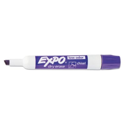 Image showing  Low-Odor Dry-Erase Markers, Broad Chisel Tip, Assorted, 8-Pack