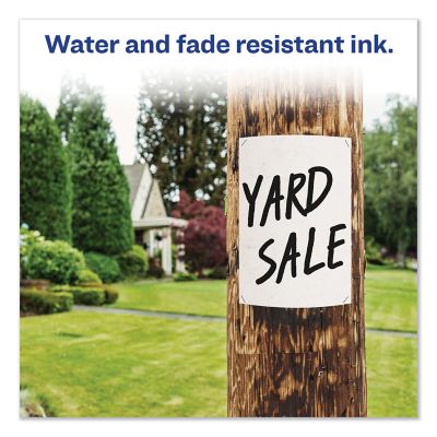 Image showing 6 th Avery Marks a Lot Extra-Large Desk-Style Permanent Marker, Extra-Broad Chisel Tip, Black