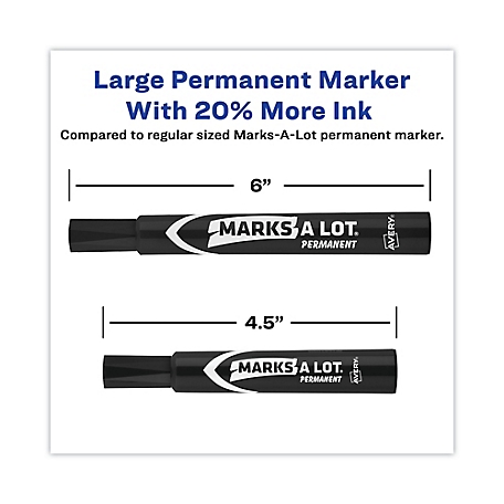 12 pk. - Avery Marks A Lot Large Permanent Markers - Green