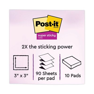 Image showing  Pop-Up Note Refill, Miami, 3 in. x 3 in., 90 Sheets, 10-Pack
