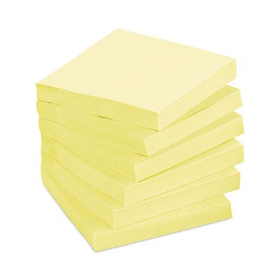 Image showing  Original Canary Yellow Note Pads, 3 in. x 3 in., 100 Sheets, 12-Pack