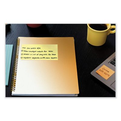 Image showing  Original Canary Yellow Note Pads, 3 in. x 5 in., 100 Sheets, 12-Pack