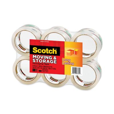 Image showing  Storage Tape, 3 in. Core, 1.88 in. x 54.6 yd., Clear, 6-Pack