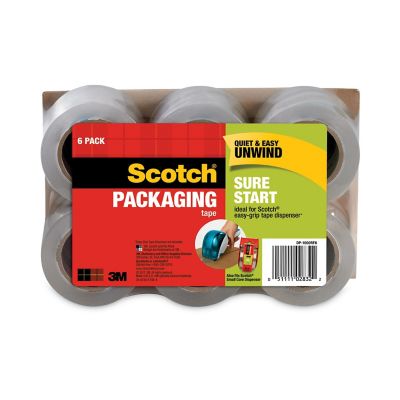 Image showing  Sure Start Packaging Tape for DP1000 Dispensers, 1.5 in. Core, 1.88 in. x 75 ft., Clear, 6-Pack