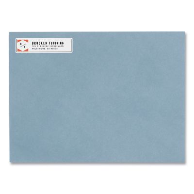 Image showing 6 th Avery Easy Peel Address Labels with Sure Feed Technology, 0.5 in. x 1.75 in., White, 100-Pack