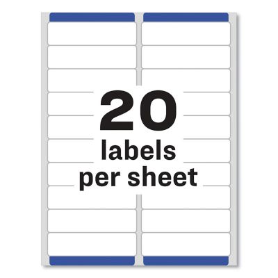 Image showing  Easy Peel Address Labels with Sure Feed Technology, 1 in. x 4 in., White, 250-Pack