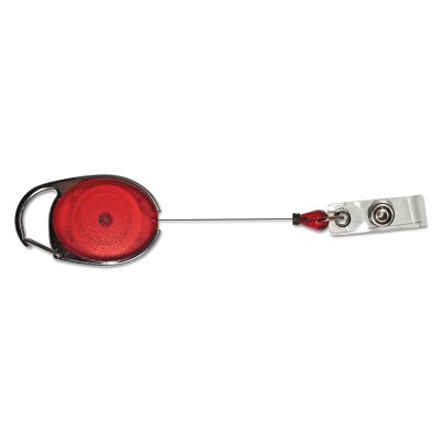 Image showing  Carabiner-Style Retractable ID Card Reels, 30 in. Extension, Assorted, 20-Pack