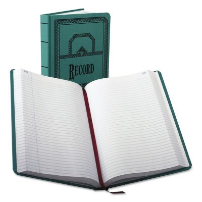 Boorum & Pease Record/Account Book, Record Rule, Blue Cover, 500 Pages, 12-1/8 in. x 7-5/8 in.