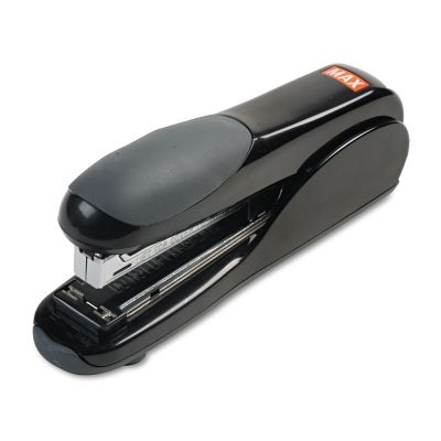 MAX Flat-Clinch Full Strip Standard Stapler, Black