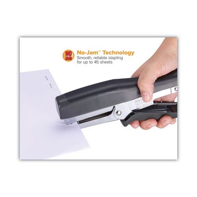 Image showing  B8 Xtreme-Duty Plier Stapler, 45-Sheet Capacity, 0.25-0.38 in. Staples, 2.5 in. Throat, Black/Charcoal Gray