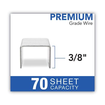 Image showing  Optima High-Capacity Staples, 0.38 in. x 0.5 in., Steel, 2,500-Pack