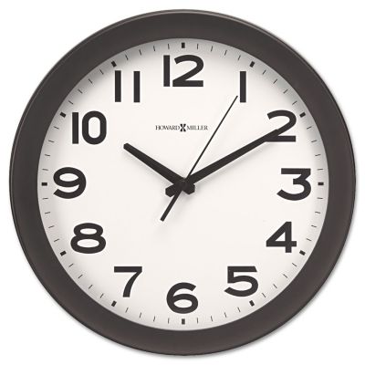 Howard Miller Kenwick Wall Clock, 13.5 in., Black