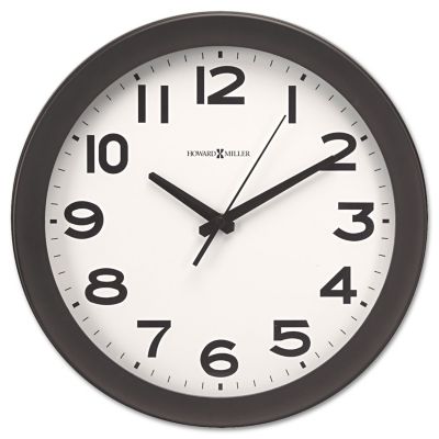 Howard Miller 13.5 in. Kenwick Wall Clock, Black Case