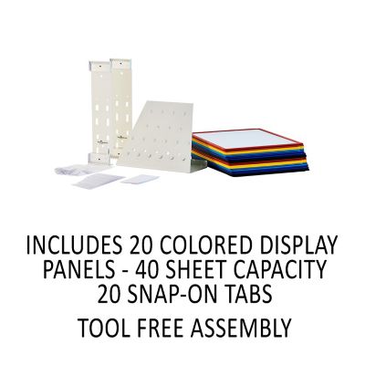 Image showing 9 th DURABLE VARIO Reference Desktop System, 20 Panels, Assorted Borders and Panels