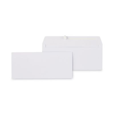 Universal Peel Seal Strip Business Envelopes, #10, Square Flap, Self-Adhesive Closure, 4.13 x 9.5in., White, 500-Pack