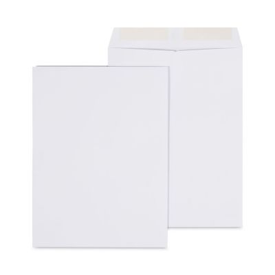 Universal Peel Seal Strip Catalog Envelopes, #10-1/2, Square Flap, Self-Adhesive Closure, 9 x 12in., White, 100-Pack