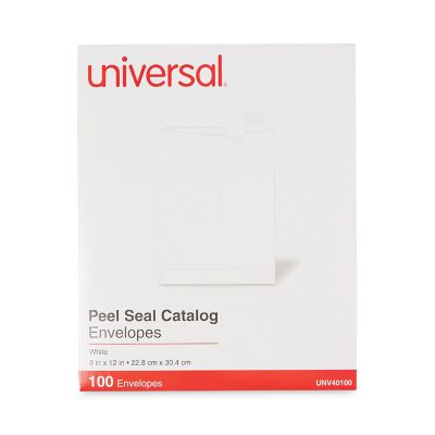 Image showing  Peel Seal Strip Catalog Envelopes, #10-1/2, Square Flap, Self-Adhesive Closure, 9 x 12in., White, 100-Pack