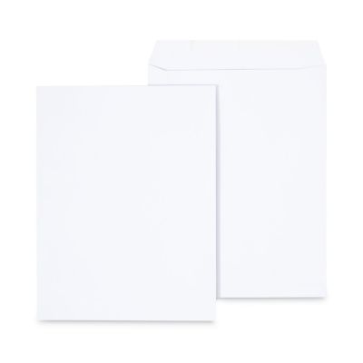 Universal Peel Seal Strip Catalog Envelopes, #13-1/2, Square Flap, Self-Adhesive Closure, 10 x 13in., White, 100-Pack