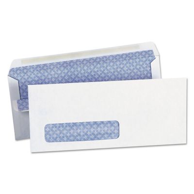 Universal Self-Seal Business Envelopes, #10, Windowed, Square Flap, Self-Adhesive Closure, 4.13 in. x 9.5 in., White, 500 pk.