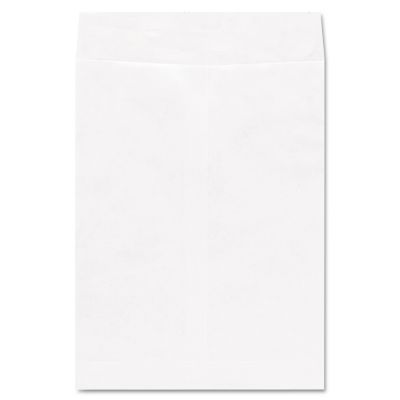 Universal Deluxe Tyvek Envelopes, Square Flap, Self-Adhesive Closure, White, 9 in. x 12 in., 100 pk.