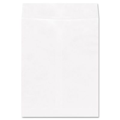 Universal Deluxe Tyvek Envelopes, Square Flap, Self-Adhesive Closure, White, 10 in. x 13 in., 100 pk.