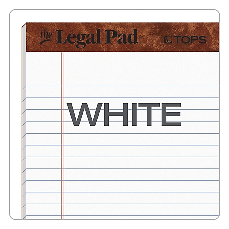 LEGAL PAD WHITE 12/PK, Legal Pads