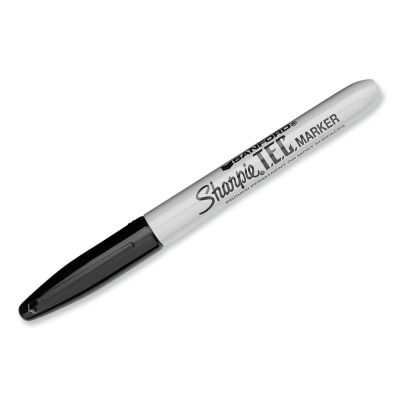 Sharpie T.E.C. Permanent Markers, Fine Bullet Tip, Black