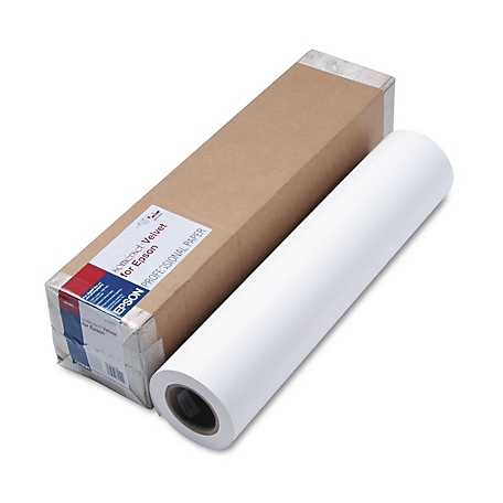 Epson Somerset Velvet Paper Roll, White, 24 in. x 50 ft.
