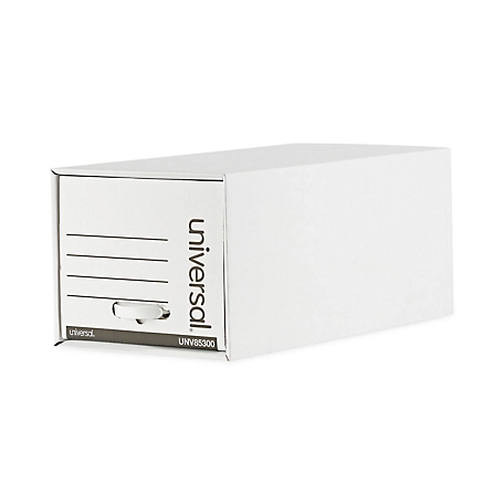 Universal Heavy-Duty Storage Drawers, Letter Files, 14 in. x 25.5 in. x 11.5 in., White, 6 pk.