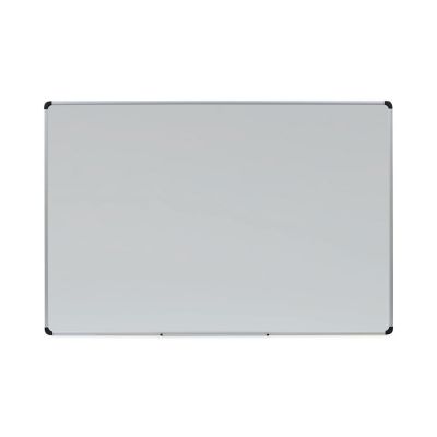 Universal Magnetic Steel Dry Erase Board, 48 in. x 72 in., White, Aluminum Frame