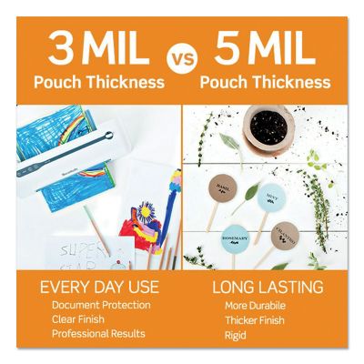 Image showing  Laminating Pouches, 3 Mil, 11.5 x 17.5in., Gloss Clear, 25-Pack
