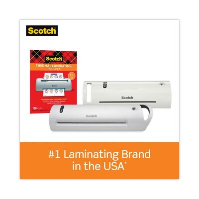 Image showing  Laminating Pouches, 3 Mil, 9 x 11.5in., Gloss Clear, 100-Pack